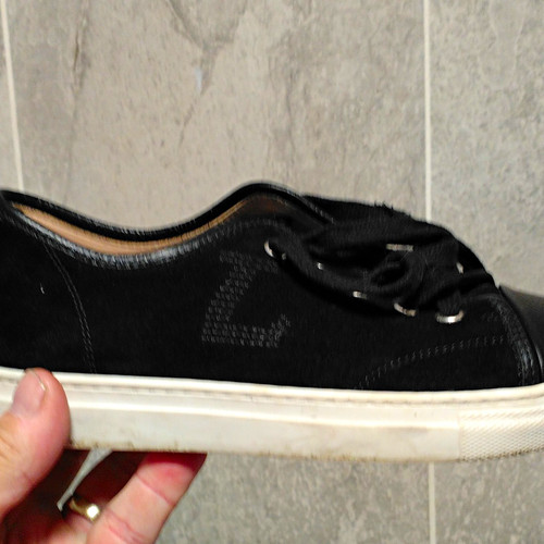 Lanvin men black white - men’s, low