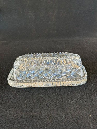 Waterford covered butter dish - covered,