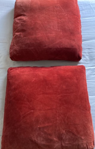 Two large vintage - , velvet