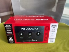 M-Audio M-Track Solo USB Audio Interface 2 in 2 out Phantom Power Direct Monitor