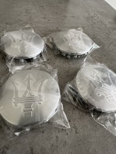 MASERATI Wheel Centre Caps 60mm QUATTROPORTE Ghibli SILVER CENTRE CAPS New