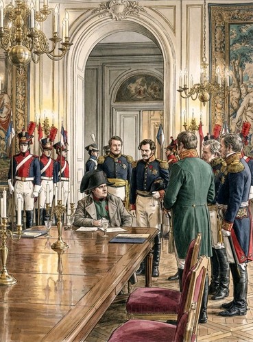 Napoleon and his - in, a