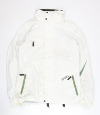 O'Neill Womens White XL Ski Jacket Hooded Waterproof Winter Coat