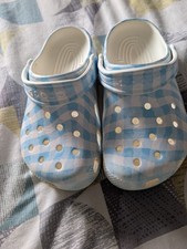 CROCS Classic GINGHAM WHITE