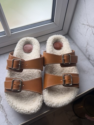 Chloe shearling and leather - chloe,
