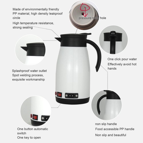 Travel kettle 680ml capacity - kettle,