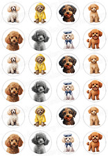 Poodle Dog Cake Topper Party