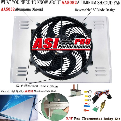 Asi aluminum radiator shroud - radiator,