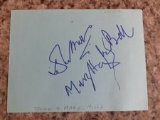 The Mills Family -John, Mary, Hayley, Juliet Personally Signed Pages AFTAL #216