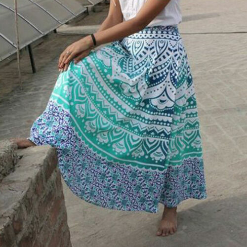 Indian boho skirt - skirt, wrap