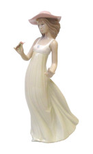 Tall Lladro Nao Figure of Girl with Flower