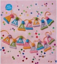 (6472) DK Crochet Pattern for Fun Happy New Year Bunting!