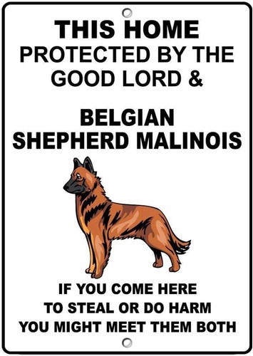 Metal warning sign - metal,
