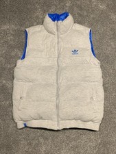 Adidas Reversible Gilet Size large. Grey/blue. Excellent Condition