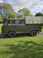 VW T3 (T25) Syncro Doka, 1988, drab green, original unadulterated.