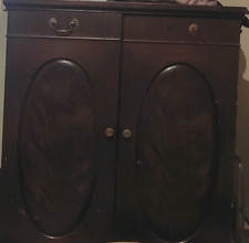Antique wooden cabinet brown - wooden,