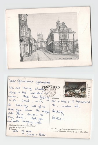 Postcard marlborough town - postcard,