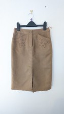 Suede Y2K Skirt Vintage New