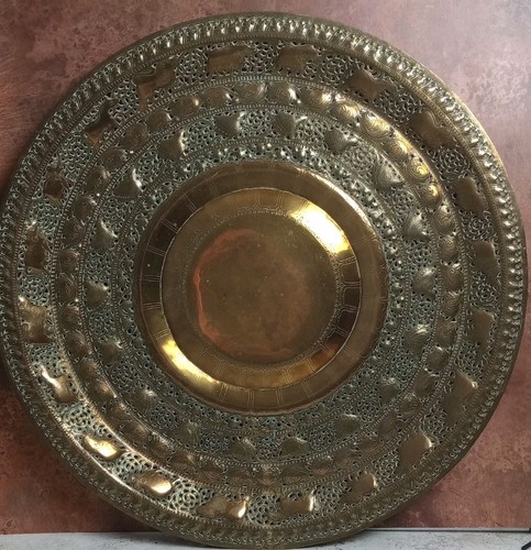 Vtg indian brass repoussé - vtg,