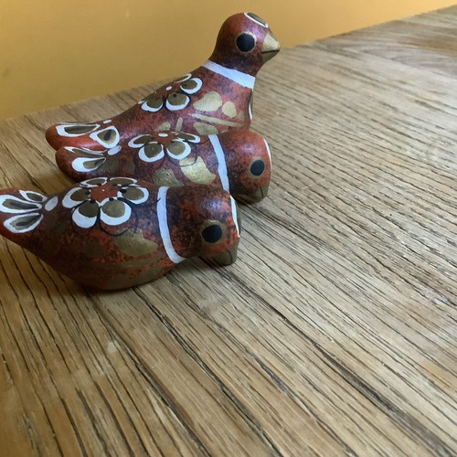 Set mexican pottery birds - pottery,