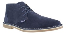 Lambretta Chiswick Mens Navy Classic Lace Up Suede Desert Ankle Boots