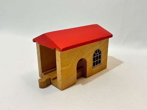 Wooden train track house - wooden,