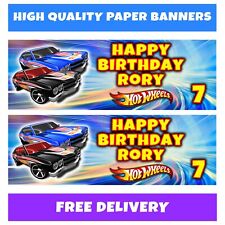 HOT WHEELS Birthday Banners - Hot Wheels Birthday Banners - Hot Wheels Banners