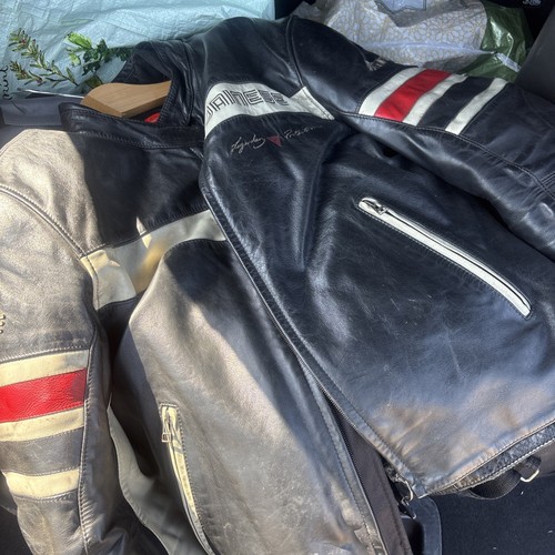 Dainese retro leather jacket - dainese,