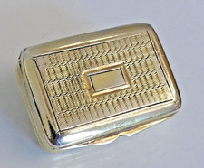 ANTIQUE GEORGE IV SOLID STERLING SILVER GILT VINAIGRETTE Thomas Freeman C.1829