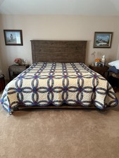Amish King Quilt for Sale Double Wedding Ring Quilt