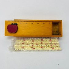 Wood Apple Sliding Top Pencil