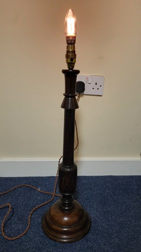 Antique large turned mahogany - antique,