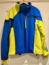 Spyder Blue and Yellow Men's Ski Jacket Size Large