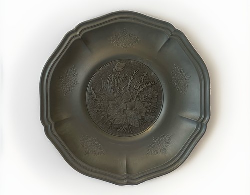 Vintage tre effe pewter floral - tre-effe,