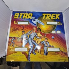 Star Trek TOS Bally Pinball Original Back Glass Captain Kirk Vintage 1978