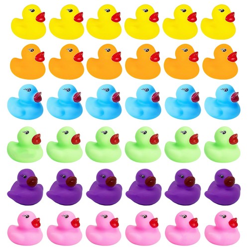 Pcs mini rubber ducks - 36,