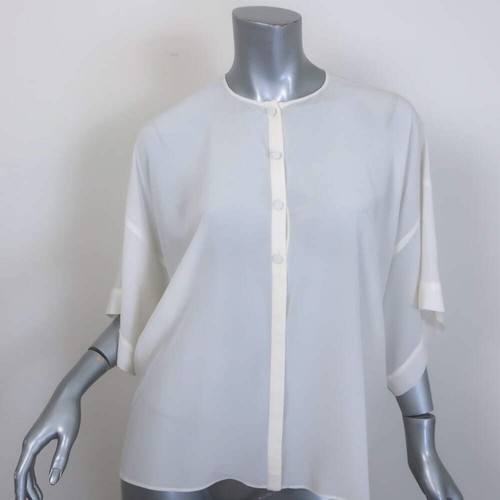 Givenchy half placket blouse - half-placket,