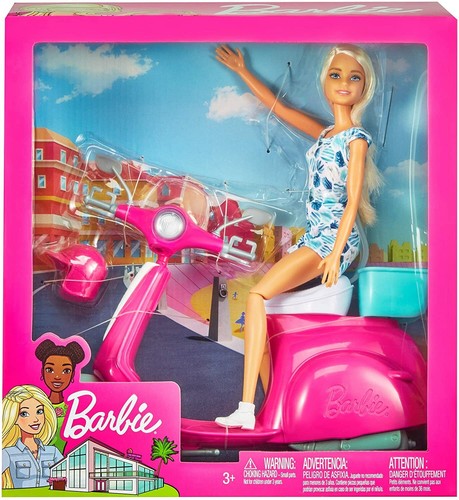 Barbie gbk85 doll - &, scooter