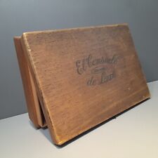 Vintage Wood Cigar Box Trinket Storage El Consuelo De Luxe Bahana 