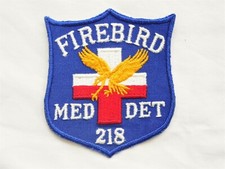 Vietnam Era MEDICAL DETACHMENT 218 Patch FIREBIRD Dustoff AIR AMBULANCE