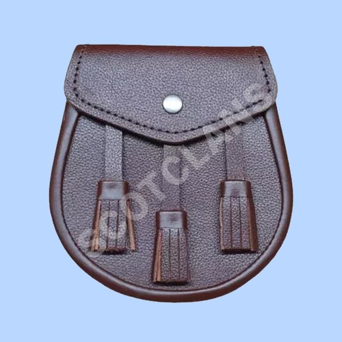 New scotish brown leather - leather, kilt