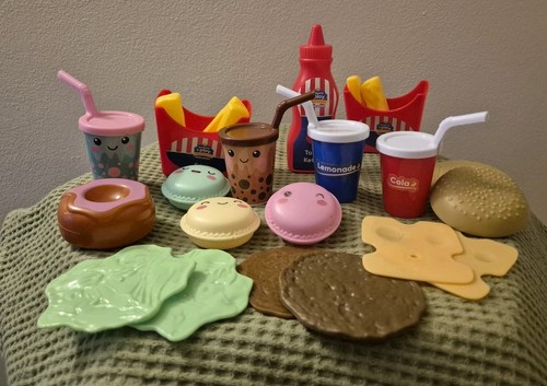 Childs toy kitchen play - childs, food