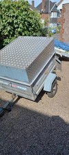 Erde 102 Trailer with mesh cage. Ideal for lambs, dogs  etc.