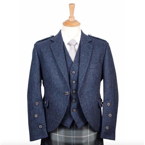 Lomond blue braemar tweed - lomond,