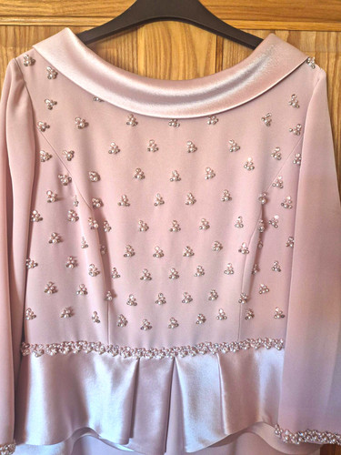 Couture club pink beaded - beaded, 2pc
