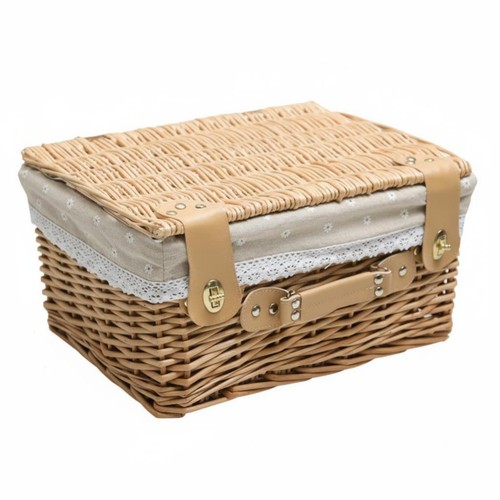 Pieces lidded wicker basket - pieces,
