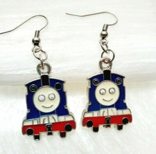 Enamel Train girls novelty earrings jewelry 