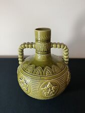 Art Pottery Twin Handled Vase in the style of Burmantofts  c.1880 Arts & Craft