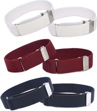 Cyprinus Carpio Elastic Adjustable Armband Shirt Garter Sleeve 3pair-1w 