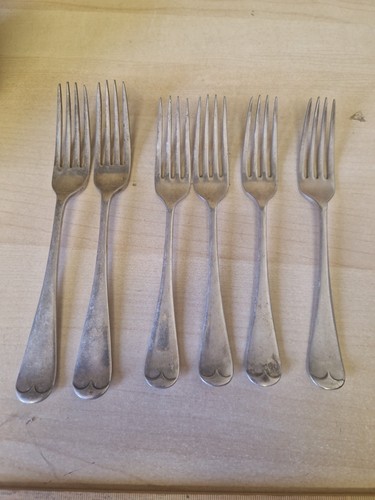 Vintage silver plate - 6, forks